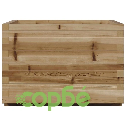 Градинска кашпа, 70x70x49,5 см, импрегнирано борово дърво ➤ топ цена ➤ sorbe.bg