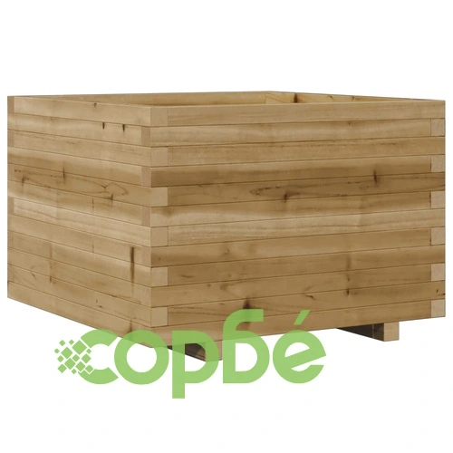 Градинска кашпа, 70x70x49,5 см, импрегнирано борово дърво ➤ топ цена ➤ sorbe.bg