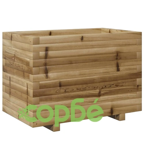 Градинска кашпа, 70x40x49,5 см, импрегнирано борово дърво ➤ топ цена ➤ sorbe.bg