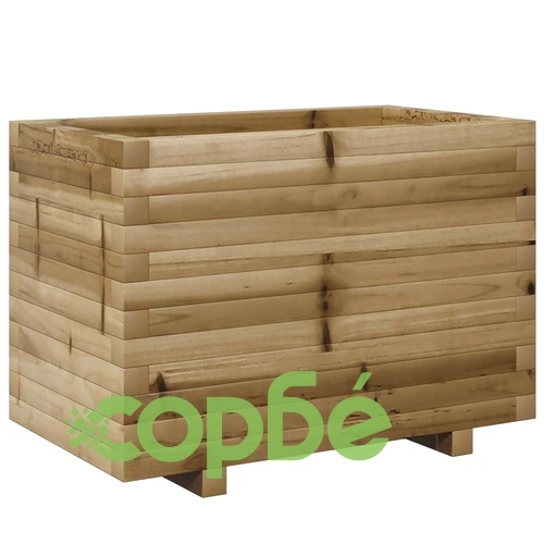 Градинска кашпа, 70x40x49,5 см, импрегнирано борово дърво ➤ топ цена ➤ sorbe.bg