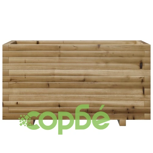 Градинска кашпа 90x40x49,5 см импрегниран бор ➤ топ цена ➤ sorbe.bg