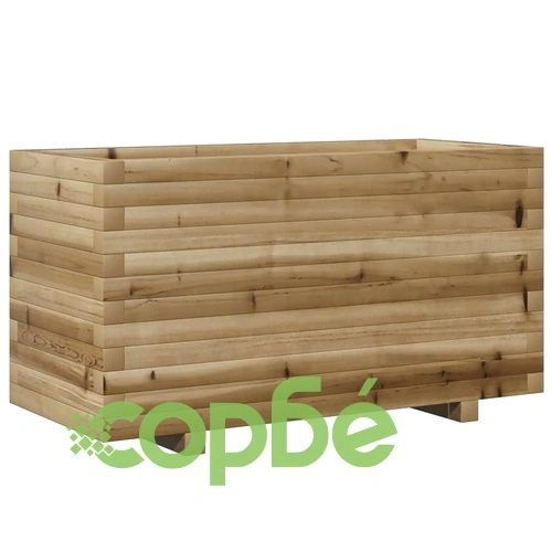 Градинска кашпа 90x40x49,5 см импрегниран бор ➤ топ цена ➤ sorbe.bg