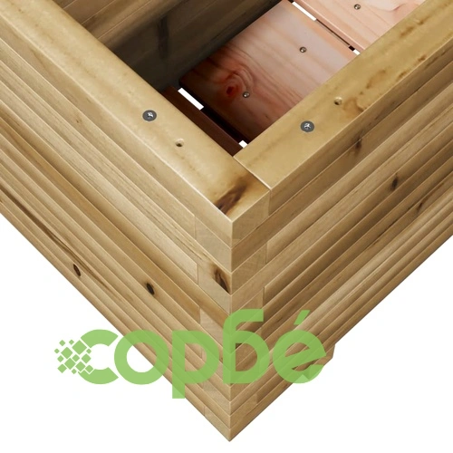 Градинска кашпа 90x40x49,5 см импрегниран бор ➤ топ цена ➤ sorbe.bg