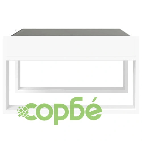 Маса за кафе с Infinity LED бяла 50x53x30 см ➤ топ цена ➤ sorbe.bg