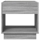 Маса за кафе с Infinity LED, сив сонома, 50x50x50 см