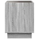 Маса за кафе с Infinity LED, сив сонома, 50x50x50 см