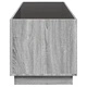 Маса за кафе с Infinity LED, сив сонома, 90x50x50 см