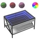 Маса за кафе с Infinity LED, сив сонома, 70x50x38 см