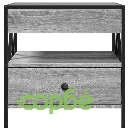Маса за кафе с Infinity LED, сив сонома, 50x50x51 см ➤ топ цена ➤ sorbe.bg