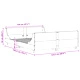 Рамка за легло без матрак, 120x190 см, масивна чамова дървесина