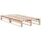 Рамка за легло без матрак, 100x200 см, бор масив