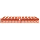 Рамка за легло без матрак, восъчнокафяво, 135x190 см, бор масив