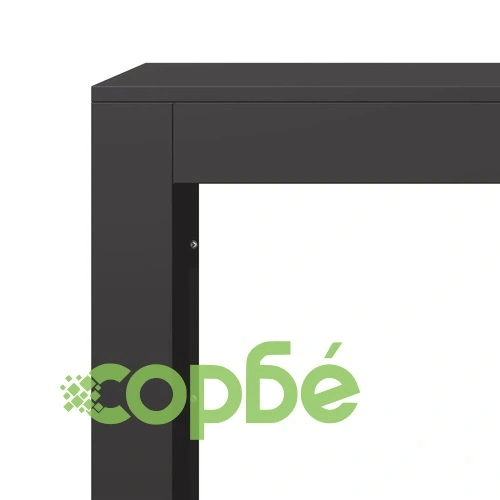 Стойка за дърва, черна, 100x40x100 см, стомана ➤ топ цена ➤ sorbe.bg