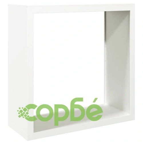 Стойка за дърва за огрев, бяла, 100x40x100 см, стомана ➤ топ цена ➤ sorbe.bg