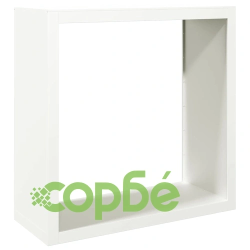 Стойка за дърва за огрев, бяла, 100x40x100 см, стомана ➤ топ цена ➤ sorbe.bg