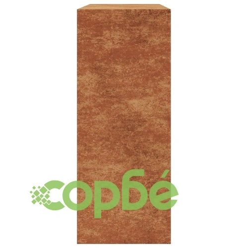 Стойка за дърва за огрев 100x40x100 см Патинираща стомана ➤ топ цена ➤ sorbe.bg