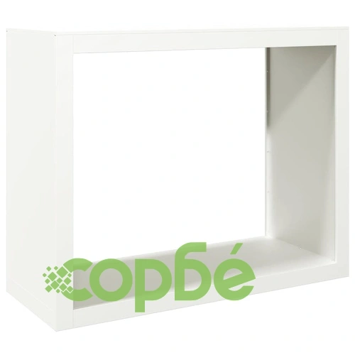 Стойка за дърва за огрев, бяла, 100x40x80 см, стомана ➤ топ цена ➤ sorbe.bg