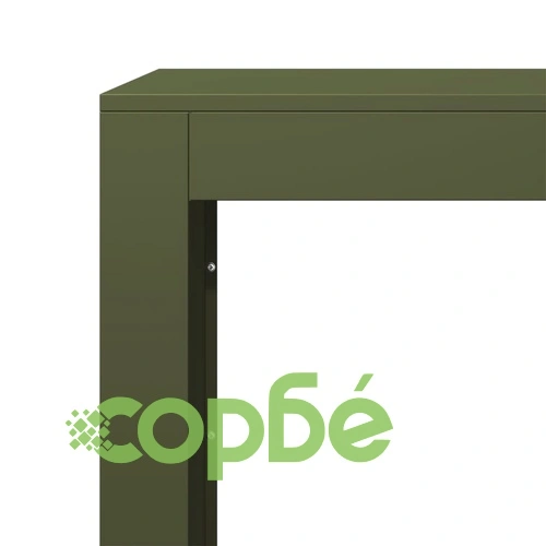 Стойка за дърва за огрев, зелена, 100x40x80 см, стомана ➤ топ цена ➤ sorbe.bg