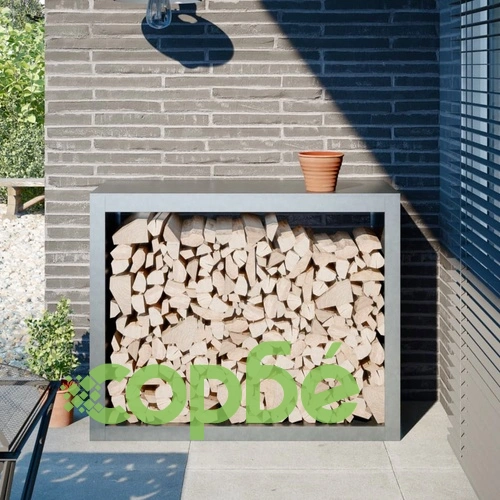 Стойка за дърва за огрев, 100x40x80 см, поцинкована стомана ➤ топ цена ➤ sorbe.bg