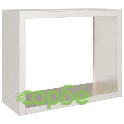 Стойка за дърва за огрев 100x40x80 cm Патинираща стомана ➤ топ цена ➤ sorbe.bg