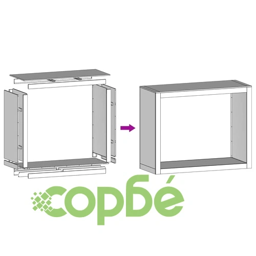 Стойка за дърва за огрев 100x40x80 cm Патинираща стомана ➤ топ цена ➤ sorbe.bg