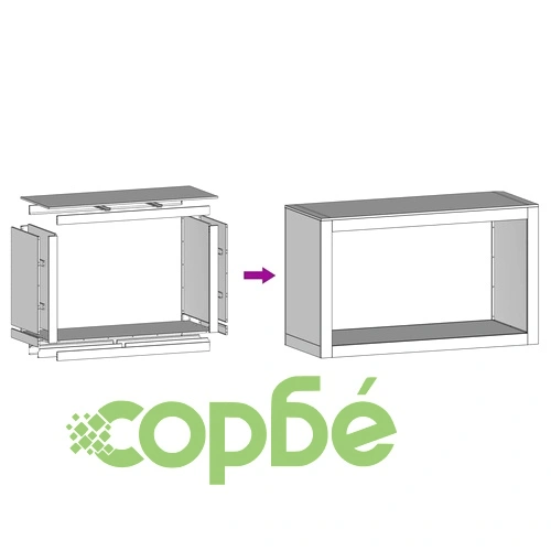 Стойка за дърва за огрев, зелена, 100x40x60 см, стомана ➤ топ цена ➤ sorbe.bg