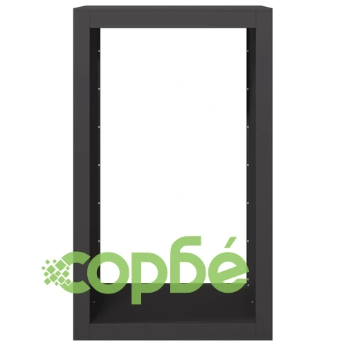 Стойка за дърва, черна, 60x40x100 см, стомана ➤ топ цена ➤ sorbe.bg