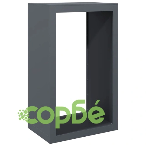 Стойка за дърва за огрев, антрацит, 60x40x100 см, стомана ➤ топ цена ➤ sorbe.bg