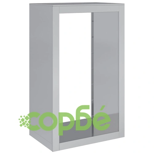 Стойка за дърва за огрев, 60x40x100 см, поцинкована стомана ➤ топ цена ➤ sorbe.bg