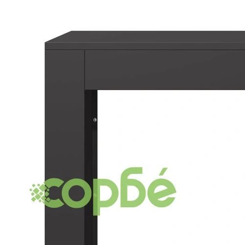 Стойка за дърва, черна, 60x40x80 см, стомана ➤ топ цена ➤ sorbe.bg