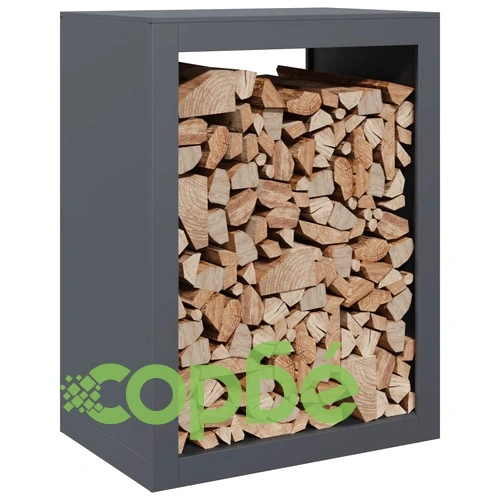 Стойка за дърва за огрев, антрацит, 60x40x80 см, стомана ➤ топ цена ➤ sorbe.bg