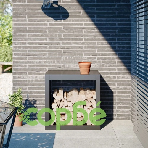 Стойка за дърва за огрев, антрацит, 60x40x60 см, стомана ➤ топ цена ➤ sorbe.bg