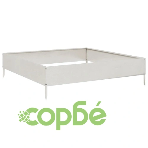 Градинска повдигната леха 100x100x26 см неръждаема стомана ➤ топ цена ➤ sorbe.bg
