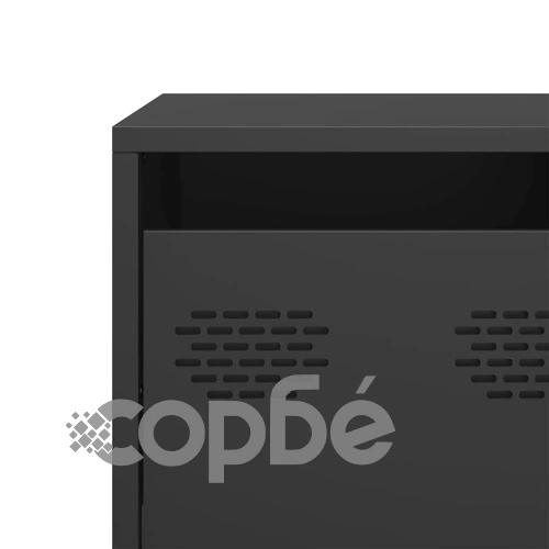 ТВ шкаф, черен, 101,5x39x43,5 см, студеновалцувана стомана на топ цена от sorbe.bg ТВ шкаф, черен, 101,5x39x43,5 см, студеновалцувана стомана ➤ топ цена ➤ sorbe.bg