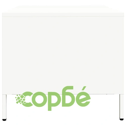 ТВ шкаф, бял, 68x50x43,5 см, студеновалцувана стомана ➤ топ цена ➤ sorbe.bg