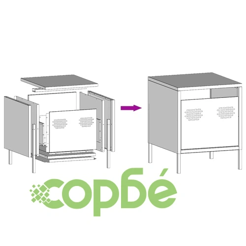 Нощни шкафчета, 2 бр, розови, 35x39x43,5 см, стомана ➤ топ цена ➤ sorbe.bg