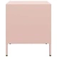 Нощни шкафчета, 2 бр, розови, 35x39x43,5 см, стомана