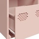 Бюфет, розов, 68x39x73,5 см, студеновалцувана стомана