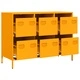 Бюфет, горчица жълто, 101,5x39x73,5см, студеновалцувана стомана
