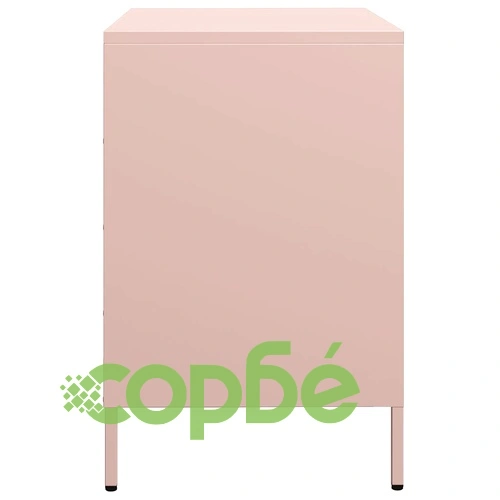 Бюфет, розов, 68x39x58,5 см, студеновалцувана стомана ➤ топ цена ➤ sorbe.bg