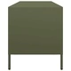 ТВ шкаф маслиненозелен 135x39x43,5 см студеновалцувана стомана