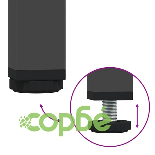 ТВ шкаф, черен, 135x39x43,5 см, студеновалцувана стомана ➤ топ цена ➤ sorbe.bg