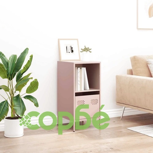 Бюфет, розов, 35x39x73,5 см, студеновалцувана стомана ➤ топ цена ➤ sorbe.bg