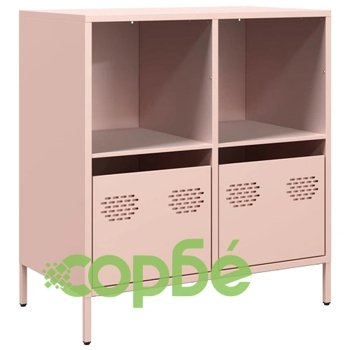 Бюфет, розов, 68x39x73,5 см, студеновалцувана стомана ➤ топ цена ➤ sorbe.bg
