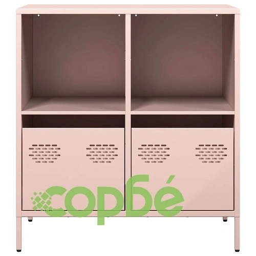 Бюфет, розов, 68x39x73,5 см, студеновалцувана стомана ➤ топ цена ➤ sorbe.bg