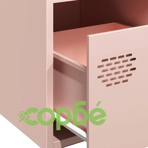 Бюфет, розов, 68x39x73,5 см, студеновалцувана стомана ➤ топ цена ➤ sorbe.bg