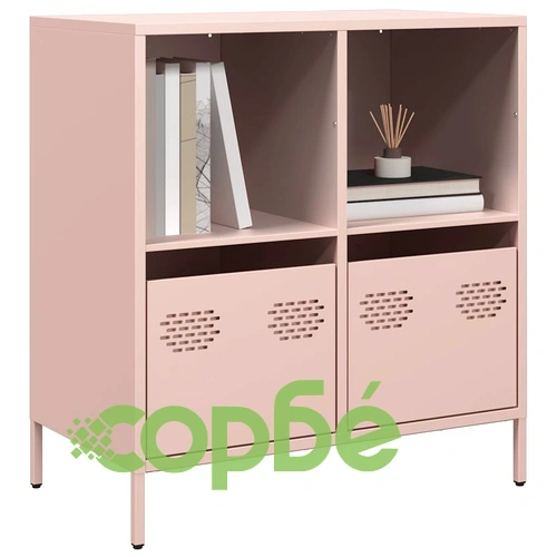 Бюфет, розов, 68x39x73,5 см, студеновалцувана стомана ➤ топ цена ➤ sorbe.bg
