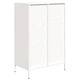 Висок шкаф, бял, 68x39x103,5 см, стомана