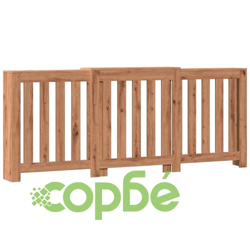 Капак за радиатор, дъб артизан, 205x21,5x83,5см инженерно дърво ➤ топ цена ➤ sorbe.bg