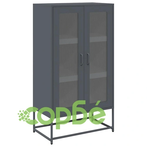 Висока дъска антрацит 68x39x123 cm Стомана ➤ топ цена ➤ sorbe.bg